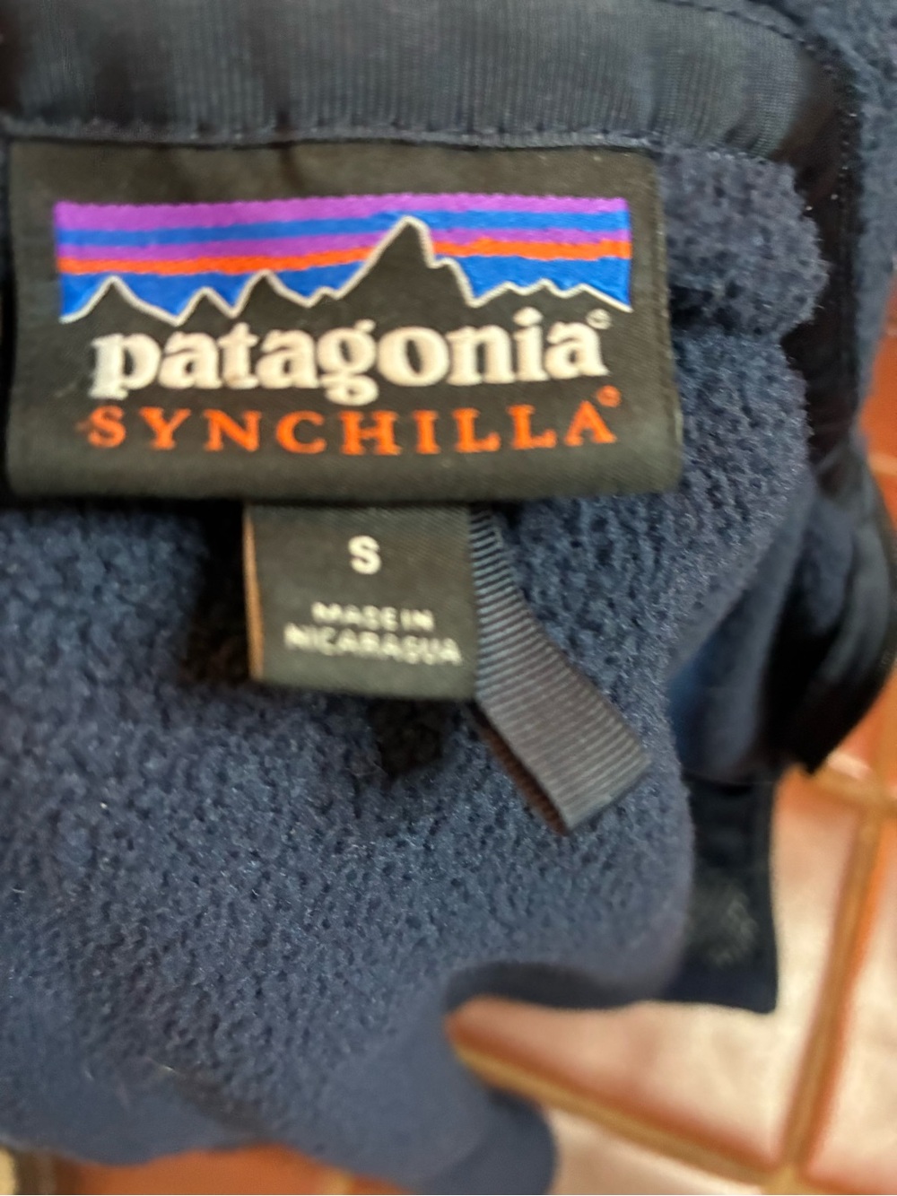Patagonia Vest Men SMALL Blue Fleece Full Zip Jacket Casual Synchilla Y2K VTG - Picture 7 of 7